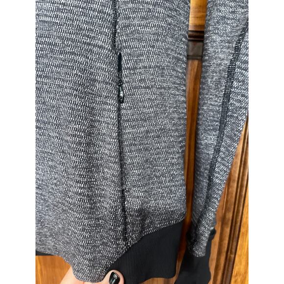 Lululemon Runderful 1/2 Zip Mini Check Pique Black size 6 - Picture 5 of 8
